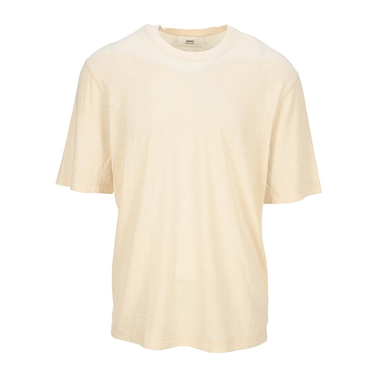 AMI AMI 2021春夏米色男士短袖T恤 百搭時(shí)尚之選